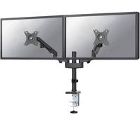 Neomounts Support double écran DS70-750BL2 – bras à ressort à gaz, 17"-27", pince/oeillet – noir