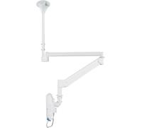 Neomounts Support décran pour plafond FPMA-HAC100 1 Écran(s) 25,4 cm (10) - 61 cm (24) blanc réglable en hauteur, inclinable, mobile