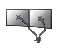 Neomounts DS70-250BL2 Support Bureau Double Écran 17-32" 9kg VESA 75/100mm, Ressort à Gaz, Inclinaison +/-45°, Pivotement +/-90°, Rotation 360°, Topfix, Arrêt 180°