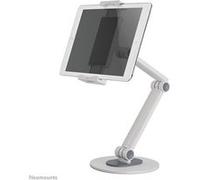 Neomounts DS15-550WH1 Support Tablette 4.7-12.9" Acier Blanc, Rotation 360°, Inclinaison 0-270°, Pivot 104°, Montage Bureau, Charge Max. 1kg