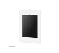 Neomounts WL15-650WH1 Support Mural Tablette 9.7-11" Acier Blanc, VESA 75x75, Verrouillage Poussée, Gestion Câbles, Portrait/Paysage
