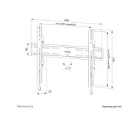 Neomounts WL30S-850BL16 Support pour écran mural 42-86" - fixe - verrouillable - installation rapide