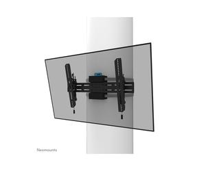 Neomounts WL35S-910BL16 Support Poteau Inclinable 40-75" VESA 300x100-600x400, Ø 25-100cm, Charge 50kg, Inclinaison 12°, Acier, Noir