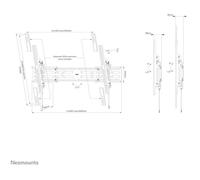 Neomounts WL35S-950BL19 Support mural inclinable (55-110 pouces)