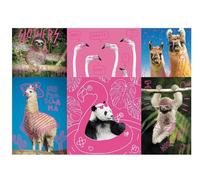 Trefl, Puzzle, Animaux Fous, 1000 Pièces, Neon Ligne de Couleur, Qualité Premium, pour Adultes et Enfants à partir de 12 Ans