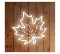 Néon Enseignes lumineuses Decor Enseigne Lumineuse En Forme De Feuille D'érable, Luminaire Décoratif D'intérieur À Fixation Murale, Idéal Pour Une Chambre D'enfant Ou Une Boutique, 30х29cm(C)