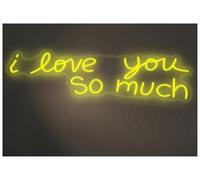 Néon Enseignes lumineuses Decor Je T'aime Tellement Enseigne Au Néon Décoration De Mariage Confession Atmosphère Art Signe 45cm(B)