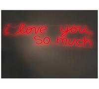 Néon Enseignes lumineuses Decor Je T'aime Tellement Enseigne Au Néon Décoration De Mariage Confession Atmosphère Art Signe 45cm(C)