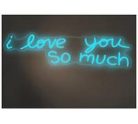 Néon Enseignes lumineuses Decor Je T'aime Tellement Enseigne Au Néon Décoration De Mariage Confession Atmosphère Art Signe 45cm(Ré)