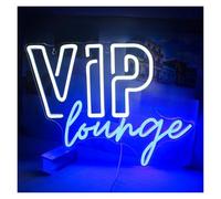 Néon Enseignes lumineuses Decor Lampe Néon "VIP Lounge" Pour Décoration Murale, Interrupteur À Intensité Variable Avec Alimentation USB, Pour Bureau, Hôtel, Bar Chambre D'homme 30cm×39.4cm