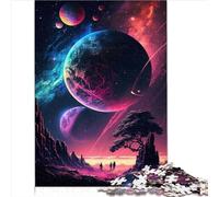Neon Galaxy Puzzle | Puzzles 1000 Piece Adult Puzzles Premium Cardboard Suitable for Adults and Children 12 and up Jigsaw Puzzle - Challenging Game 1000pcs(26x38cm)