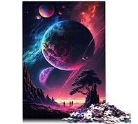 Neon Galaxy Puzzles 1000 pièces pour Adultes Puzzles en Carton Cadeau pour Adultes et Enfants 26x38 cm