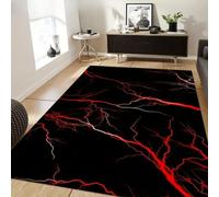 Néon Géométrique Visuel Jeux Vidéo Tapis Chambre Ado Garçon Multicolore Illusion d'optique Fragmenté Géométrie Tapis de sol pour Salle de Jeux Ado Salon Doux et Antidérapant, 100x120 cm, Color 3