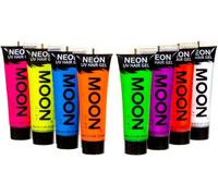 Neon Hair Gel-Uv Hair Dye-Temporary Hair Color,Pack Of 8,20 Ml (Pack Of 8)