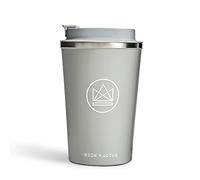 Neon Kactus - Tasse de Voyage thermos café en acier inoxydable à double paroi, travel mug réutilisable avec couvercle refermable, gobelet isotherme café, étanche, recyclable, 12 oz.