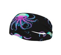 Neon Kraken Core Bandeau élastique pour le yoga, le sport, le fitness, la course à pied, le basket-ball