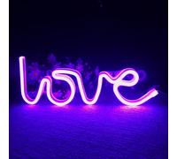 Néon Led Avec Sign Décoratif Love Violet Rêveur Adapté Pour La Confession Demande En Mariage Décoration Mariage L'interrupteur D'éclairage D'ambiance Nocturne Contrôlable Et Réglab[Vei9272816]
