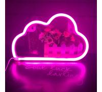Néon Led Cloud Sign Décor Léger, Décor Mural Pour Noël, Fête D'anniversaire, Chambre D'enfants, Salon, Décoration De Fête De Mariage (Rosa)