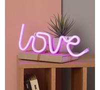 Néon Led Love À Piles Rose