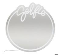 Néon LED Miroir ""Selfie"" 35x35cm - Atmosphera Créateur d'intérieur