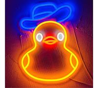 Neon Led Mural - Veilleuse Enfant Enseigne Lumineuse Alimenté par Câble USB Lampe Neon Murale, Dimmable Lampe Canard Ambiance pour Decoration Chambre Enfant et Deco Chambre Ado