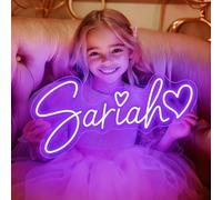 Néon LED personnalisé Enseignes lumineuses, Personnalisable LED Prenom Neon Signe pour Décoration Chambre,Mariage Fête d'anniversaire,Restaurants et Les Bars