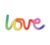 Néon LED RVB LOVE signe de lumière USB LED lumière à domicile veilleuse amour, changement de couleur sur la télécommande, lampes d'ambiance chambre, décoration