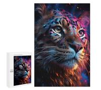 Neon Leopard Portrait-1 Puzzle 1000 Pièces Educa Jouet en Bois Cadeau Unique Décoration Intérieure Jeu Éducatif Challenge Toy Adultes Et Enfants À Partir De 14 Ans 1000 PCS