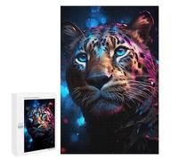 Neon Leopard Portrait Puzzle 1000 Pièces Educa Jouet en Bois Cadeau Unique Décoration Intérieure Jeu Éducatif Challenge Toy Adultes Et Enfants À Partir De 14 Ans 1000 PCS