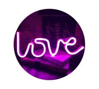 Neon Love Signs Light LED Art Sign,Wall and Table Decoration for Wedding Party Kids Living Room House Bar Beach
