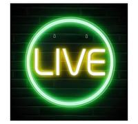 Néon Lumières LED en direct à luminosité réglable alimentées par pour USB pour néons(B,35cmx35cm)