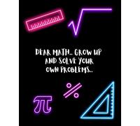 Neon Math Composition Notebook
