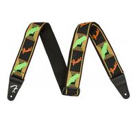 Neon Monogrammed Strap, Green / Orange