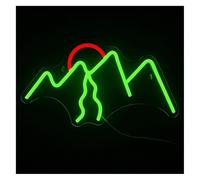 Néon Montagne pour enseignes lumineuses au néon, soleil pour éclairage, idéal pour club, bistro, fête, vitrine, mur