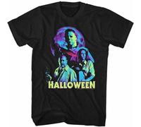Neon Moon Halloween Movie T-Shirt Jamie Lee Curtis Horror Tee T-Shirt Black S