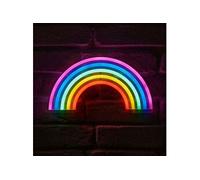 Néon mural à piles Arc-en-ciel - Multicolore