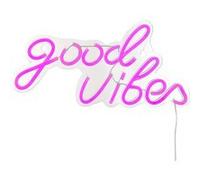 Néon mural USB Good Vibes Atmosphera Rose G