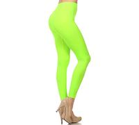 NEON NATION Jambières colorées sans couture ou pantalons de sport chaussettes de fête chaussettes de qualité pour femme Taille unique Néon vert