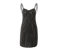 NEON & NYLON Robe 'RICCA' noir / argent, Taille 34