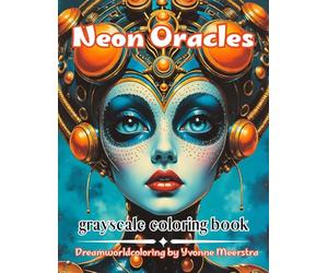 neon oracles: A Surreal Fashion-Inspired Coloring Book of Cosmic Faces and Bold Visions