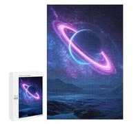 Neon Planet Landscape Puzzle 1000 Pièces Educa Jouet en Bois Cadeau Unique Décoration Intérieure Jeu Éducatif Challenge Toy Adultes Et Enfants À Partir De 14 Ans 1000 PCS