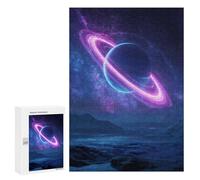 Neon Planet Landscape Puzzle 300 Pièces Educa Jouet en Bois Cadeau Unique Décoration Intérieure Jeu Éducatif Challenge Toy Adultes Et Enfants À Partir De 14 Ans 300 PCS