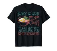 Neon Retro, Juste Un garçon Qui Aime Les Jeux et Les Ramen Retro Gamer T-Shirt