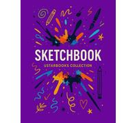 Neon Sketchbook for Teens & Artists: Large Blank Drawing Pad with Colorful Splatter Cover (8.5 x 11 in): 120 Pages for Sketching, Doodling and ... Gift for Boys and Girls (UV Purple Edition)