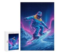 Neon Snowboarder Adventure-1 Puzzle 300 Pièces Educa Jouet en Bois Cadeau Unique Décoration Intérieure Jeu Éducatif Challenge Toy Adultes Et Enfants À Partir De 14 Ans 300 PCS