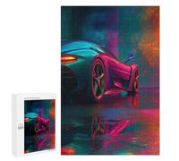 Neon Sports Car Reflection Puzzle 1000 Pièces Educa Jouet en Bois Cadeau Unique Décoration Intérieure Jeu Éducatif Challenge Toy Adultes Et Enfants À Partir De 14 Ans 1000 PCS