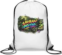 Neon Urban Legends and Creatures Sac de gym décontracté avec cordon de serrage Blanc
