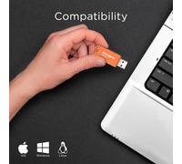 Neon USB 3.0 Clé USB 64GB 2 Paquet (Jaune/Orange)