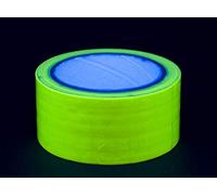 Neon UV active Glow in the Dark Neon Fluorescent Tape Gaffa 50Ã‚ mm X 10Ã‚ m Original Cloth Tape, yellow, 50mm x 10m 1 Rolle by Uv-Elements