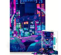 Neon Vibes V Puzzles pour Adultes 1000 pièces, Jeu intellectuel, Anti-Stress, découpe précise, (38x52cm)